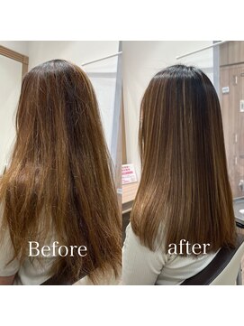 アッシュ 練馬店(Ash) ブリーチ毛でも縮毛矯正が出来ます