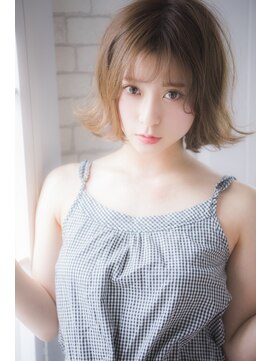 エミュー 桜川店(emu) 透明感 シースルバング ボブショート 【emu 桜川店】