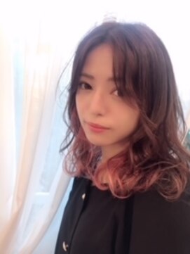 グッディ 倉敷中島店(GOOD-DAY) 【 土田真帆 】ピンク×アッシュ☆アポロなインナーカラー