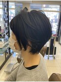 シルエットの綺麗な小顔ショート
