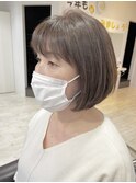 大人可愛い20代30代40代50代マッシュショートボブインナーカラー