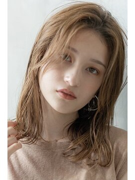 オースティン 登戸向ケ丘遊園(AUSTIN) 大人かわいい前髪セシルカットココアブラウンフリンジウェーブ