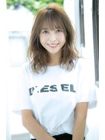 ロンドジェネルーズ 柏(Lond generous)&nbsp;【斉藤 航人】柔らかベージュの大人かわいいミディアム