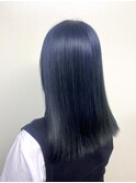 ダメージレス仕上げ☆くすみブルー