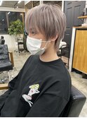 it.Style メンズ マッシュウルフ ピンクシルバー メンズカラー
