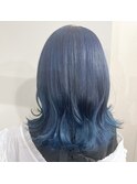 ネイビーブルー×ミディ