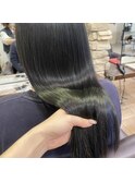 髪質改善カラー×ブルーブラック