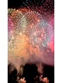 クエスチョン(Question) 去年の長岡花火大会♪最前列寝ながら見れて最高だったな♪