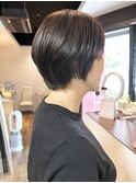 【ショートボブ】マーブ/イルミナカラー/白髪ぼかし/髪質改善