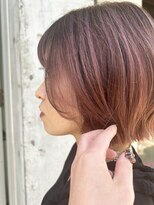 クロト(Clotho) ピンクカラー/イヤリングカラーダブルカラーブリーチ白髪染め