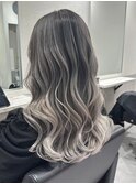 バレイヤージュショートヘアボブウルフ小顔ワンレン30代40代