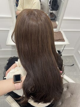 リルミー(Lilme) ブリーチなしダブルカラーで♪まろみハニーベージュ＊新井