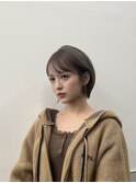 ワンホン風ショート/ハイトーングレージュ