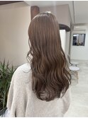 透明感グレージュカラー