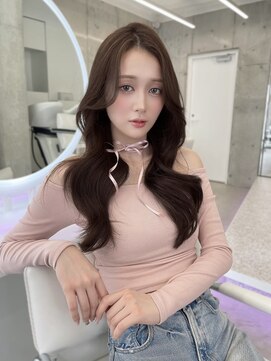 フォンズ(FONS) グレージュカラー/韓国トレンドくびれヘア/ロングレイヤー/学割