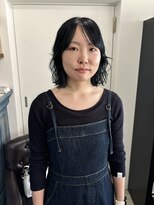 クイン(qin)&nbsp;暗髪緩めボブパーマ