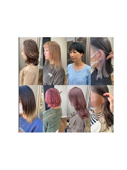 お客様一人ひとりの雰囲気や顔立ちを見て、似合うはもちろん髪と向き合う時間が楽しくなる♪