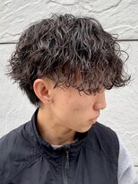 ジーニー 新百合ヶ丘(Genie)&nbsp;ダークアッシュニュアンスパーマ韓国マッシュベリーショート