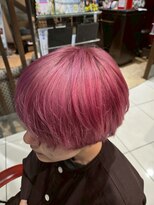 アース 土気あすみが丘店(HAIR&MAKE EARTH)&nbsp;ピンクカラー