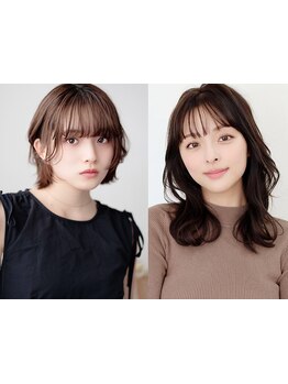 定番は【カット+カラー+Tr\6800(前処理込)】イルミナ・アディクシー等人気のカラー剤を取扱っております♪