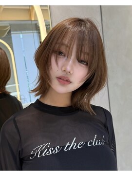 ロンドリメゾン 原宿(Lond re Maison.) オリーブグレー/ボブ/顔周り/小顔/レイヤー/髪質改善/縮毛矯正