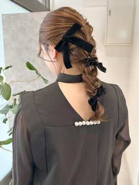 ムーン バイ ケンジ(moon by KENJE) hinari/お呼ばれヘア/編みおろしヘア/ヘアセット