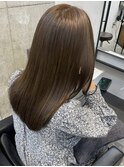 ブリーチなしで作る透明感グレージュ