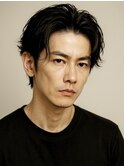 Hale刈り上げセンターパートニュアンスパーマフェザーパーマ原宿