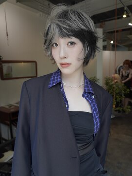 ゾーイ ケゴ 天神今泉(ZOEY kego) 今泉　モードヘア　ハイトーンボブ デザインカラー
