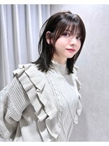 カシュカシュ 表参道(cache cache)&nbsp;薄め前髪顔まわりレイヤーカットシースルー前髪ハッシュカット