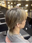 大人メッシュ×立体感レイヤーウルフ