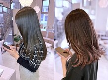 ヘアメイクアン(Hair Make Une)の雰囲気(透明感たっぷりカラーにレイヤー、ボブスタイルが可愛い♪)