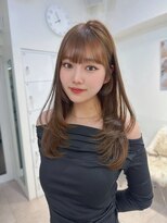 オニキス(ONYX) 透明感ヘーゼルベージュ韓国レイヤーハッシュカット髪質改善ケア