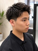 ソレイユ バイ アルフレッド(SOLEIL by alfRed)&nbsp;王道アップバングショート｜塩釜口メンズカット　学割U24