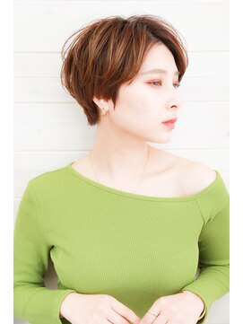 オーシャン(Ocean) [OCEAN Hair&Life]センターパート☆ハンサムショート☆