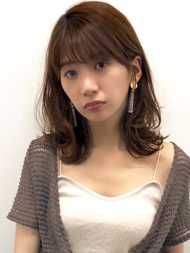 ロンド レグリーズ 立川(Lond leglise) ミディアムレイヤー/韓国/グレージュ/顔周り/フェイスレイヤー