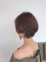 ヘア メイク ハク 横浜(hair make Haku) ＼丸みショートボブ／イルミナカラー×カシスブラウン