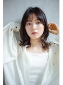 抜け感×アクティブバング×ツヤ髪