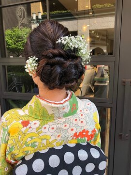 ハープット 府中けやき並木店(HearPut) お宮参り　アップスタイル