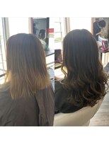 クラン ヘアーアンドスタジオ(CLAN hair & studio)&nbsp;ハイトーンエクステブリーチインナーミルクティーベージュ