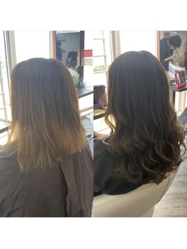 クラン ヘアーアンドスタジオ(CLAN hair & studio) ハイトーンエクステブリーチインナーミルクティーベージュ