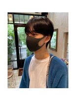 お客様ヘア】黒髪パーマ無しでもかっこいいシースルーマッシュ