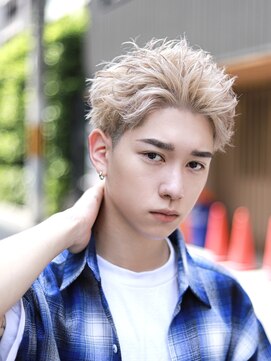 メンズフィール 心斎橋(MEN'S FEEL) 心斎橋　フェザーパーマ　サーフカール　スパイキーショート