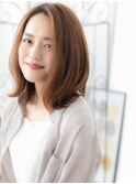 浅草/髪質改善/リラクシー!ベージュピンクで外ハネくびれヘアh