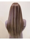 セミロング→ロングハイライト