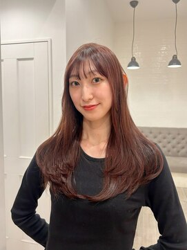 ラヴィズム(LUVISM) ◎韓国ヘアー顔周りレイヤーおくれ毛前髪ダブルカラー万代新潟