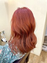 アメリ ココロ 南森町店(Ameri cocoro.)&nbsp;大人可愛い20代30代40代ふんわりミディアムビビッドオレンジ