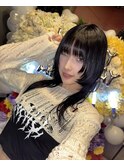 クラゲウルフカットアイドルウルフロングウルフ黒髪ロング姫