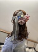 袴にピッタリ　ゴージャスハーフアップ
