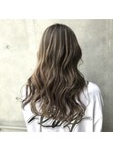 レイヤーメルティカラーフェミニンロング似合わせカット18